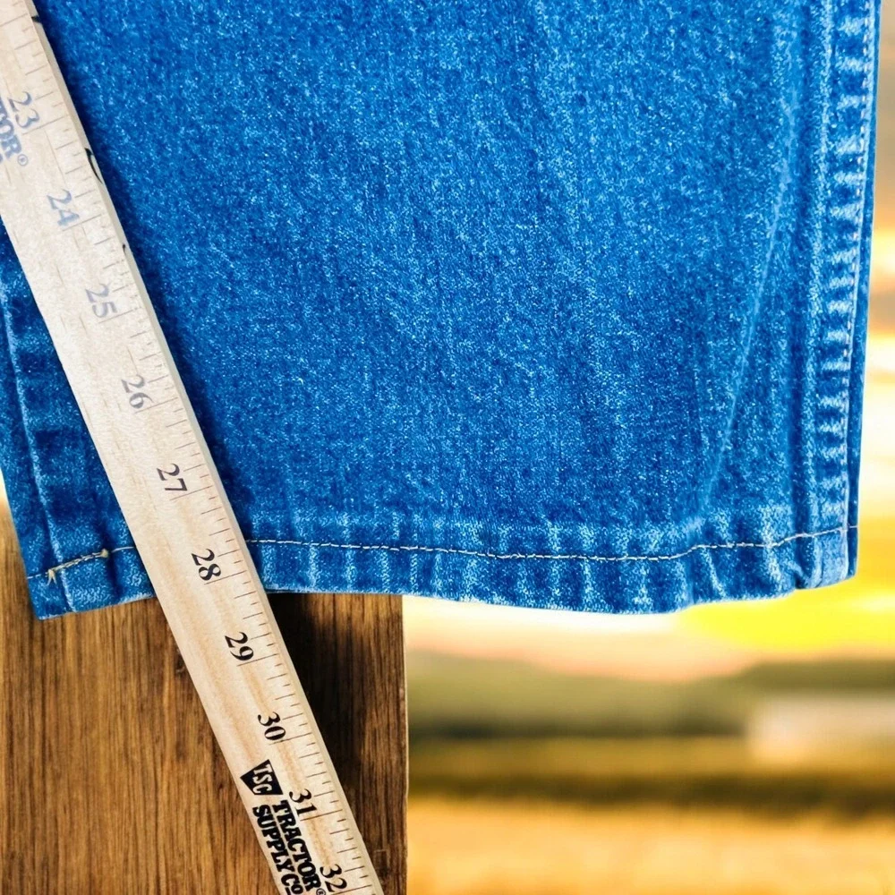 Vtg Wrangler Jeans Mens 50x32 Blue‎ Big & Tall Straight Leg Relaxed Fit 13MWZXS